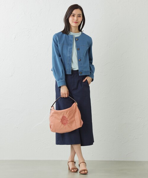 amaca（アマカ）の「DAVIS ショルダーバッグ（ショルダーバッグ・レディース・ダークネイビー/ピンク系その他2/ベージュ・FREE）」の13枚目の写真