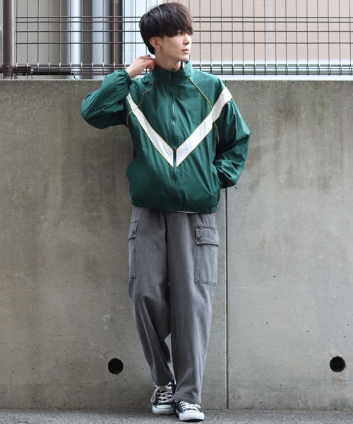 SITRY(シトリー)の「military design nylon blouson/ミリタリーデザイン ナイロン ブルゾン(ナイロンジャケット・メンズ・グリーン/ブラック/ブルー・M/L/XL)」の7枚目の写真
