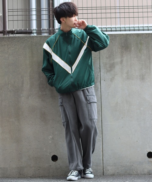 SITRY(シトリー)の「military design nylon blouson/ミリタリーデザイン ナイロン ブルゾン(ナイロンジャケット・メンズ・グリーン/ブラック/ブルー・M/L/XL)」の11枚目の写真