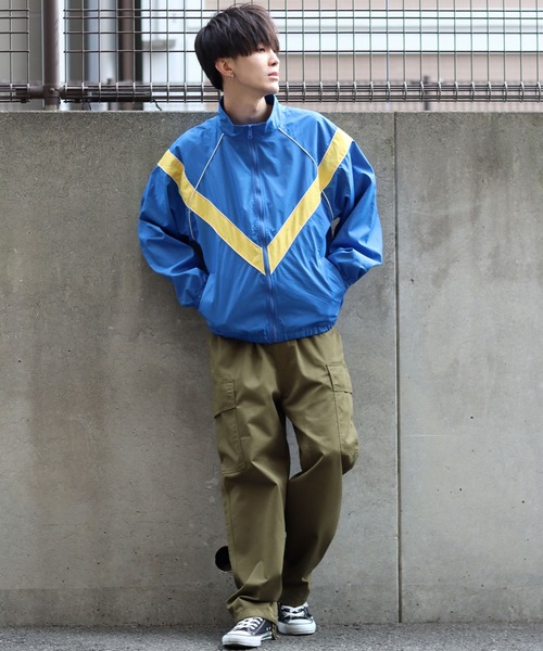 SITRY(シトリー)の「military design nylon blouson/ミリタリーデザイン ナイロン ブルゾン(ナイロンジャケット・メンズ・グリーン/ブラック/ブルー・M/L/XL)」の9枚目の写真