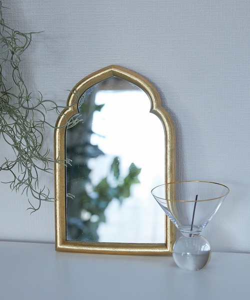 BIRTHDAY BAR（バースデイバー）の「ゴールド フレームミラー（ミラー・レディース・ゴールド・フリー）」の6枚目の写真