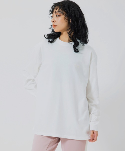 NERGY（ナージー）の「【UV／吸水速乾】COOLMAXロングＴシャツ（Tシャツ/カットソー・レディース・ブルー/ピンク/スミクロ/ホワイト・M/L）」の2枚目の写真