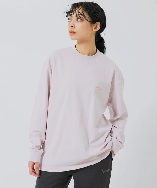 NERGY（ナージー）の「【UV／吸水速乾】COOLMAXロングＴシャツ（Tシャツ/カットソー・レディース・ブルー/ピンク/スミクロ/ホワイト・M/L）」の4枚目の写真