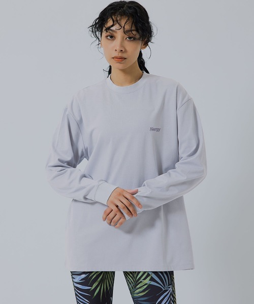 NERGY（ナージー）の「【UV／吸水速乾】COOLMAXロングＴシャツ（Tシャツ/カットソー・レディース・ブルー/ピンク/スミクロ/ホワイト・M/L）」の21枚目の写真