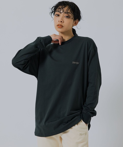 NERGY（ナージー）の「【UV／吸水速乾】COOLMAXロングＴシャツ（Tシャツ/カットソー・レディース・ブルー/ピンク/スミクロ/ホワイト・M/L）」の17枚目の写真