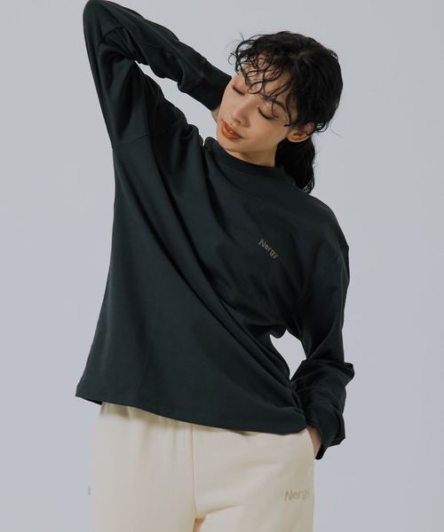 NERGY（ナージー）の「【UV／吸水速乾】COOLMAXロングＴシャツ（Tシャツ/カットソー・レディース・ブルー/ピンク/スミクロ/ホワイト・M/L）」の18枚目の写真