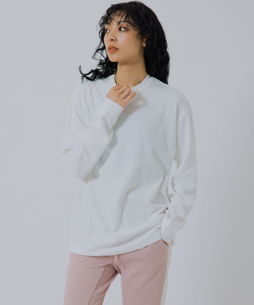 NERGY（ナージー）の「【UV／吸水速乾】COOLMAXロングＴシャツ（Tシャツ/カットソー・レディース・ブルー/ピンク/スミクロ/ホワイト・M/L）」の16枚目の写真