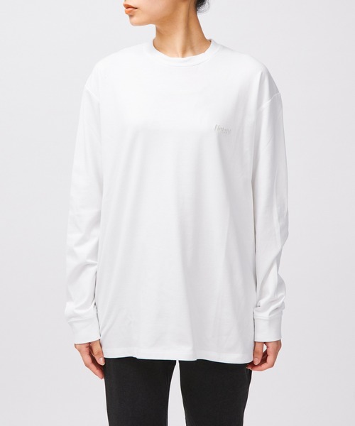 NERGY（ナージー）の「【UV／吸水速乾】COOLMAXロングＴシャツ（Tシャツ/カットソー・レディース・ブルー/ピンク/スミクロ/ホワイト・M/L）」の6枚目の写真