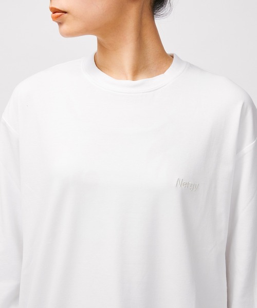 NERGY（ナージー）の「【UV／吸水速乾】COOLMAXロングＴシャツ（Tシャツ/カットソー・レディース・ブルー/ピンク/スミクロ/ホワイト・M/L）」の10枚目の写真