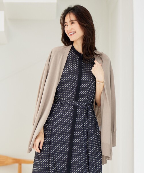 J.PRESS Ladies(J.プレス レディス)の「【洗える・UVケア】 サマー カーディガン(カーディガン/ボレロ・レディース・ライトグリーン系/ネイビー系/ブラウン系・SMALL)」の1枚目の写真