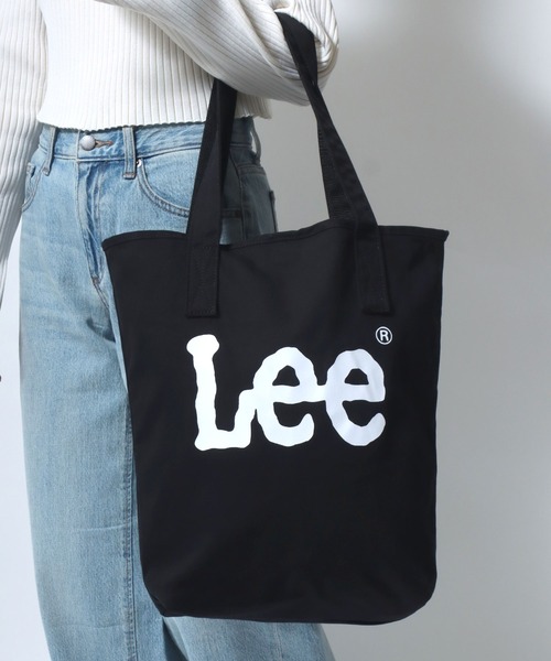 Lee(リー)の「Lee/リー キャンバス ビッグロゴ トートバッグ(トートバッグ・レディース・ラベンダー/ブラック/ターコイズブルー/オフホワイト・FREE)」の5枚目の写真