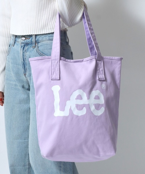 Lee(リー)の「Lee/リー キャンバス ビッグロゴ トートバッグ(トートバッグ・レディース・ラベンダー/ブラック/ターコイズブルー/オフホワイト・FREE)」の13枚目の写真