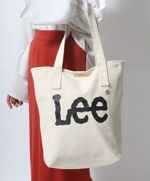 Lee(リー)の「Lee/リー キャンバス ビッグロゴ トートバッグ(トートバッグ・レディース・ラベンダー/ブラック/ターコイズブルー/オフホワイト・FREE)」の7枚目の写真