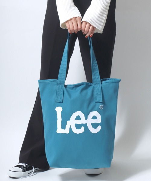 Lee(リー)の「Lee/リー キャンバス ビッグロゴ トートバッグ(トートバッグ・レディース・ラベンダー/ブラック/ターコイズブルー/オフホワイト・FREE)」の9枚目の写真