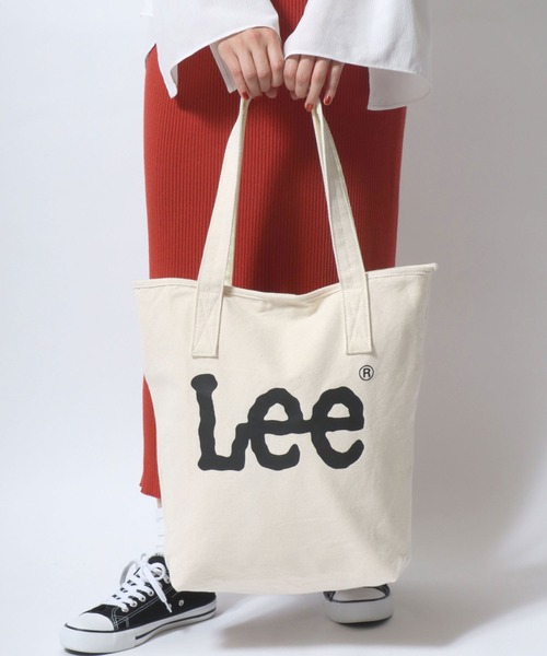 Lee(リー)の「Lee/リー キャンバス ビッグロゴ トートバッグ(トートバッグ・レディース・ラベンダー/ブラック/ターコイズブルー/オフホワイト・FREE)」の12枚目の写真