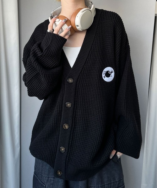 sedacle（セダクル）の「ワッフルカラーカーディガン（カーディガン/ボレロ・メンズ・アイボリー/ブラック/オレンジ/ブルー・MEDIUM/LARGE）」の16枚目の写真