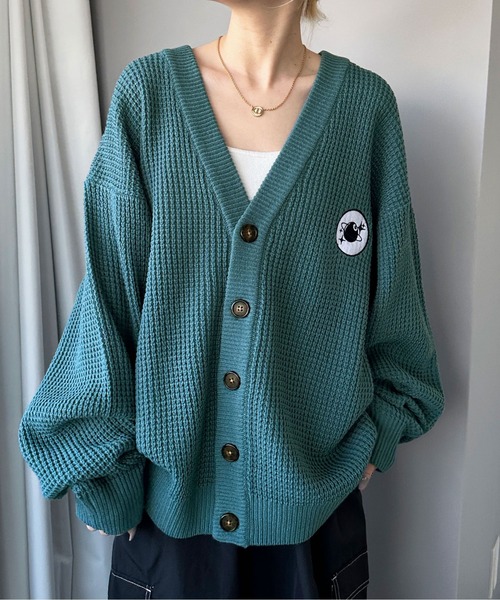 sedacle（セダクル）の「ワッフルカラーカーディガン（カーディガン/ボレロ・メンズ・アイボリー/ブラック/オレンジ/ブルー・MEDIUM/LARGE）」の22枚目の写真