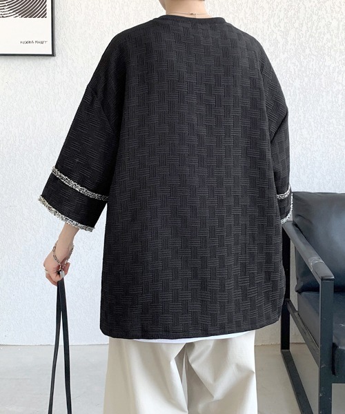 FVLMEN(フルメン)の「【FVLMEN】line design halfsleeve tee/ラインデザイン ハーフスリーブ T(Tシャツ/カットソー・メンズ・ホワイト/ブラック・MEDIUM/LARGE/X-LARGE)」の20枚目の写真