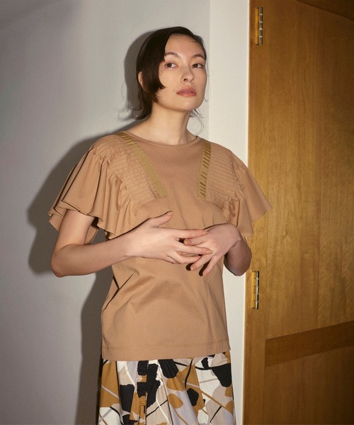 Ray BEAMS（レイビームス）の「RBS / プリント ハイウエスト スカート（スカート・レディース・ベージュ/ブルー・1/0）」の18枚目の写真