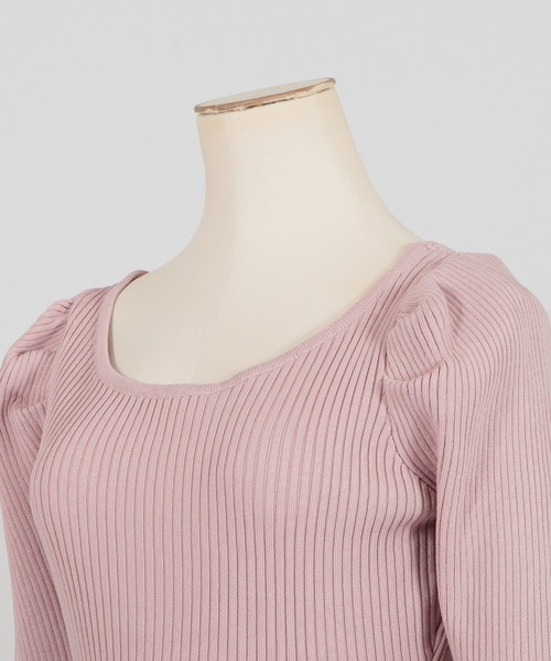 Julia Boutique(ジュリアブティック)の「ロング丈パワショルマーメイドニットワンピース/23025(ワンピース・レディース・ブラック/ピンク/アイボリー・LONG)」の16枚目の写真