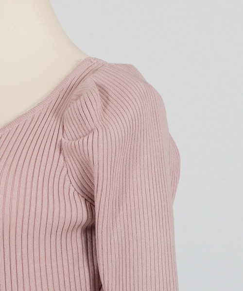 Julia Boutique(ジュリアブティック)の「ロング丈パワショルマーメイドニットワンピース/23025(ワンピース・レディース・ブラック/ピンク/アイボリー・LONG)」の17枚目の写真