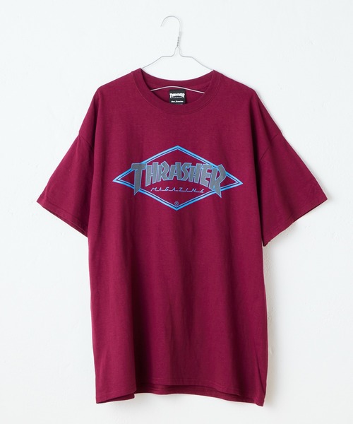 WHIMSIC（ウィムジック）の「【WHIMSIC×THRASHER】DIAMOND LOGO（Tシャツ/カットソー・メンズ・ブルー/グリーン/ボルドー・FREE）」の4枚目の写真