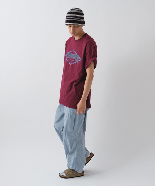 WHIMSIC（ウィムジック）の「【WHIMSIC×THRASHER】DIAMOND LOGO（Tシャツ/カットソー・メンズ・ブルー/グリーン/ボルドー・FREE）」の20枚目の写真