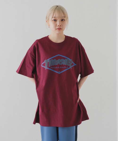 WHIMSIC（ウィムジック）の「【WHIMSIC×THRASHER】DIAMOND LOGO（Tシャツ/カットソー・メンズ・ブルー/グリーン/ボルドー・FREE）」の18枚目の写真