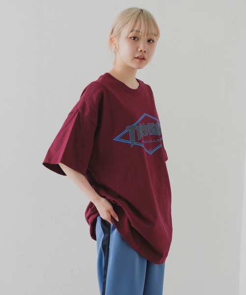 WHIMSIC（ウィムジック）の「【WHIMSIC×THRASHER】DIAMOND LOGO（Tシャツ/カットソー・メンズ・ブルー/グリーン/ボルドー・FREE）」の12枚目の写真