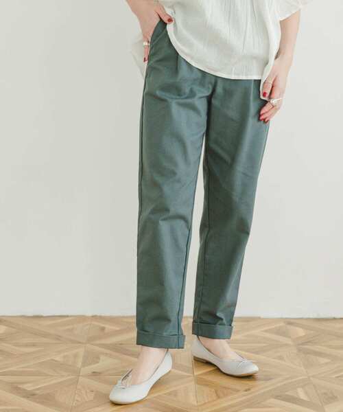 ITEMS URBANRESEARCH（アイテムズ アーバンリサーチ）の「リネン混イージーパンツ（その他パンツ・レディース・モカ/グリーン/グレー系その他/ブラック・SMALL/MEDIUM）」の15枚目の写真