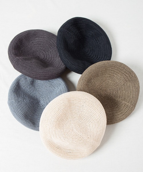 【セール】Gima Cotton Knit Beret / ギマコットンニットベレー(ハンチング/ベレー帽)|RACAL(ラカル) 【セール】Gima Cotton Knit Beret / ギマコットンニットベレー(ハンチング/ベレー帽)|RACAL(ラカル)