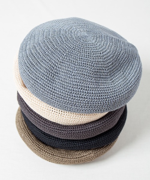 【セール】Gima Cotton Knit Beret / ギマコットンニットベレー(ハンチング/ベレー帽)|RACAL(ラカル) 【セール】Gima Cotton Knit Beret / ギマコットンニットベレー(ハンチング/ベレー帽)|RACAL(ラカル)