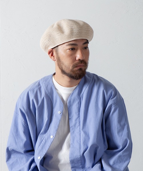 【セール】Gima Cotton Knit Beret / ギマコットンニットベレー(ハンチング/ベレー帽)|RACAL(ラカル) 【セール】Gima Cotton Knit Beret / ギマコットンニットベレー(ハンチング/ベレー帽)|RACAL(ラカル)