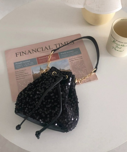 Loueme（ルエム）の「スパンコール2WAYミニショルダーバッグ（ショルダーバッグ・レディース・ブラック/ラベンダー/ピンク・FREE）」の7枚目の写真