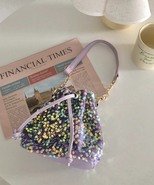 Loueme（ルエム）の「スパンコール2WAYミニショルダーバッグ（ショルダーバッグ・レディース・ブラック/ラベンダー/ピンク・FREE）」の8枚目の写真