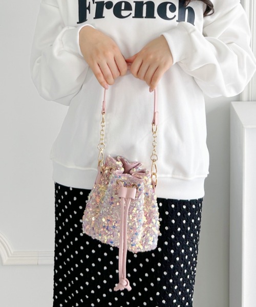 Loueme（ルエム）の「スパンコール2WAYミニショルダーバッグ（ショルダーバッグ・レディース・ブラック/ラベンダー/ピンク・FREE）」の16枚目の写真