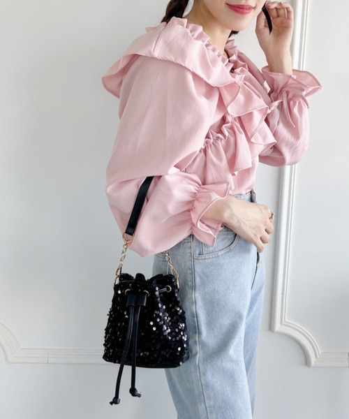 Loueme（ルエム）の「スパンコール2WAYミニショルダーバッグ（ショルダーバッグ・レディース・ブラック/ラベンダー/ピンク・FREE）」の20枚目の写真