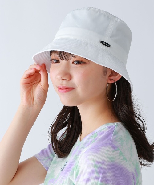 repipi armario（レピピ アルマリオ）の「ナイロンバケットハット（ハット・キッズ・ブラック/ホワイト・FREE）」の2枚目の写真