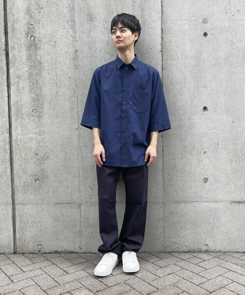 COMME CA ISM(コムサイズム)の「7分袖 リネン混 シャツ(シャツ/ブラウス・メンズ・カーキ/ダークブラウン/ホワイト/ネイビー・LARGE/MEDIUM)」の14枚目の写真