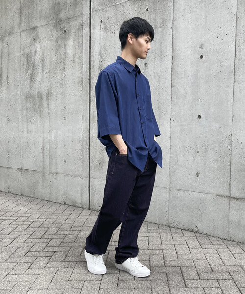 COMME CA ISM(コムサイズム)の「7分袖 リネン混 シャツ(シャツ/ブラウス・メンズ・カーキ/ダークブラウン/ホワイト/ネイビー・LARGE/MEDIUM)」の16枚目の写真