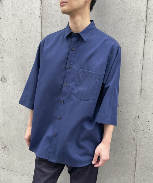 COMME CA ISM(コムサイズム)の「7分袖 リネン混 シャツ(シャツ/ブラウス・メンズ・カーキ/ダークブラウン/ホワイト/ネイビー・LARGE/MEDIUM)」の17枚目の写真