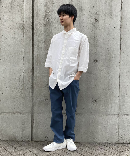 COMME CA ISM(コムサイズム)の「7分袖 リネン混 シャツ(シャツ/ブラウス・メンズ・カーキ/ダークブラウン/ホワイト/ネイビー・LARGE/MEDIUM)」の19枚目の写真