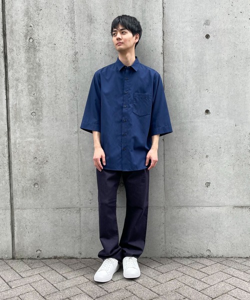 COMME CA ISM(コムサイズム)の「7分袖 リネン混 シャツ(シャツ/ブラウス・メンズ・カーキ/ダークブラウン/ホワイト/ネイビー・LARGE/MEDIUM)」の11枚目の写真