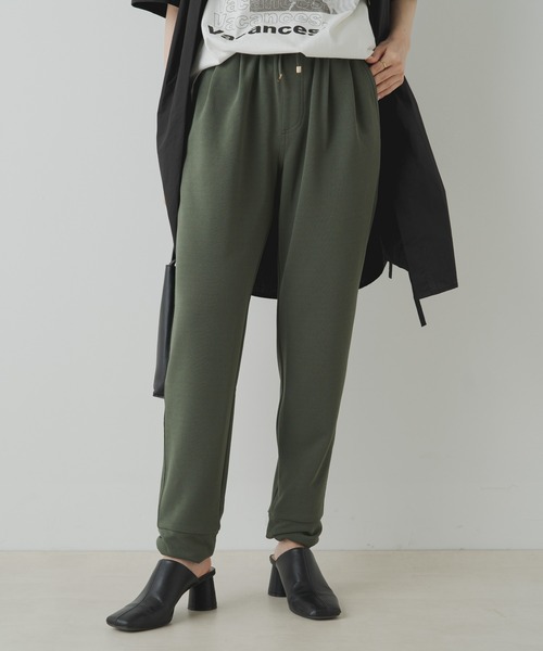 PUAL CE CIN（ピュアルセシン）の「【Du noir】裾アクセントイージーパンツ（その他パンツ・レディース・カーキ/ブラック・FREE）」の2枚目の写真