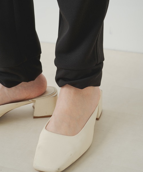 PUAL CE CIN（ピュアルセシン）の「【Du noir】裾アクセントイージーパンツ（その他パンツ・レディース・カーキ/ブラック・FREE）」の3枚目の写真