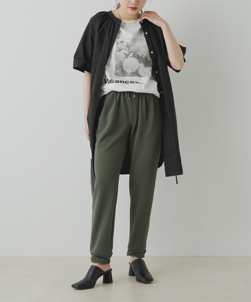 PUAL CE CIN（ピュアルセシン）の「【Du noir】裾アクセントイージーパンツ（その他パンツ・レディース・カーキ/ブラック・FREE）」の5枚目の写真