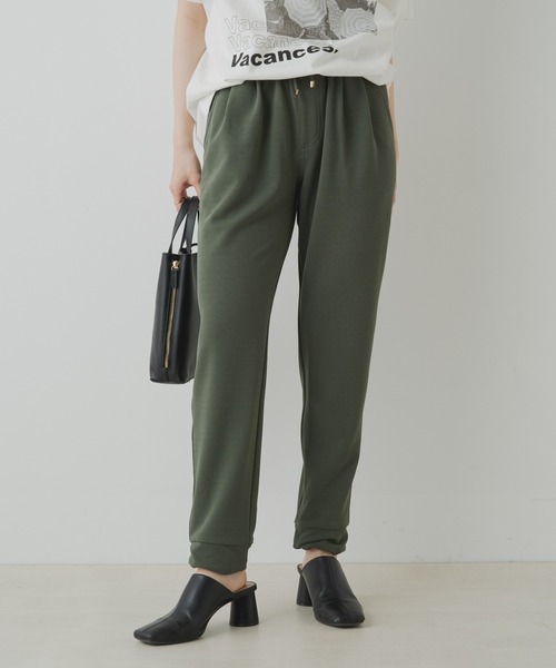 PUAL CE CIN（ピュアルセシン）の「【Du noir】裾アクセントイージーパンツ（その他パンツ・レディース・カーキ/ブラック・FREE）」の15枚目の写真