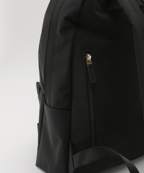 ROPE'（ロペ）の「【撥水】【A4対応】リサイクルコットンポリエステルウェザー リュック（バックパック/リュック・レディース・ブラック・FREE）」の8枚目の写真