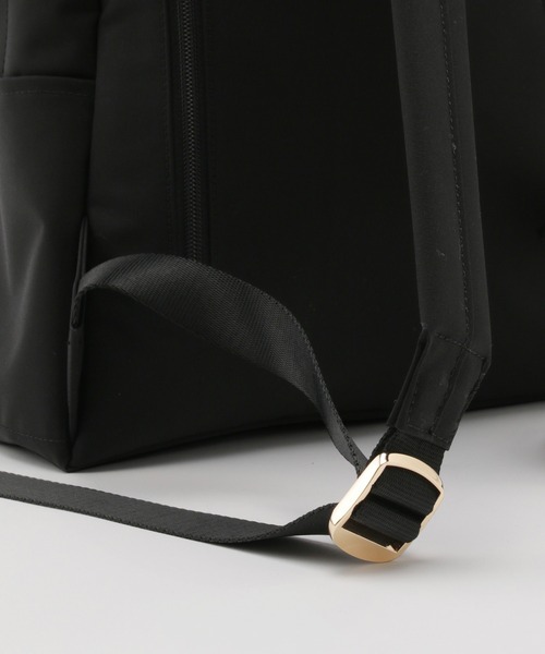 ROPE'（ロペ）の「【撥水】【A4対応】リサイクルコットンポリエステルウェザー リュック（バックパック/リュック・レディース・ブラック・FREE）」の10枚目の写真