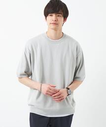 green label relaxing | コットン アクリル テンジク レイヤード Tシャツ(ニット/セーター)